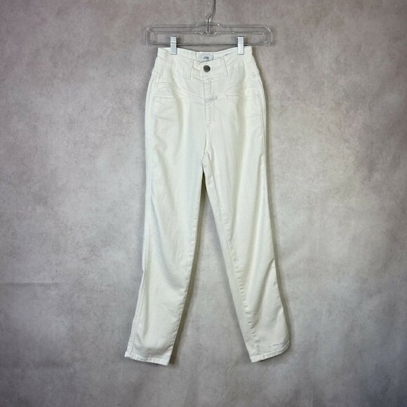 CLOSED Pedal Pusher White High Rise Straight Leg Jeans Women's Size IT 36 US 23 - Picture 2 of 9